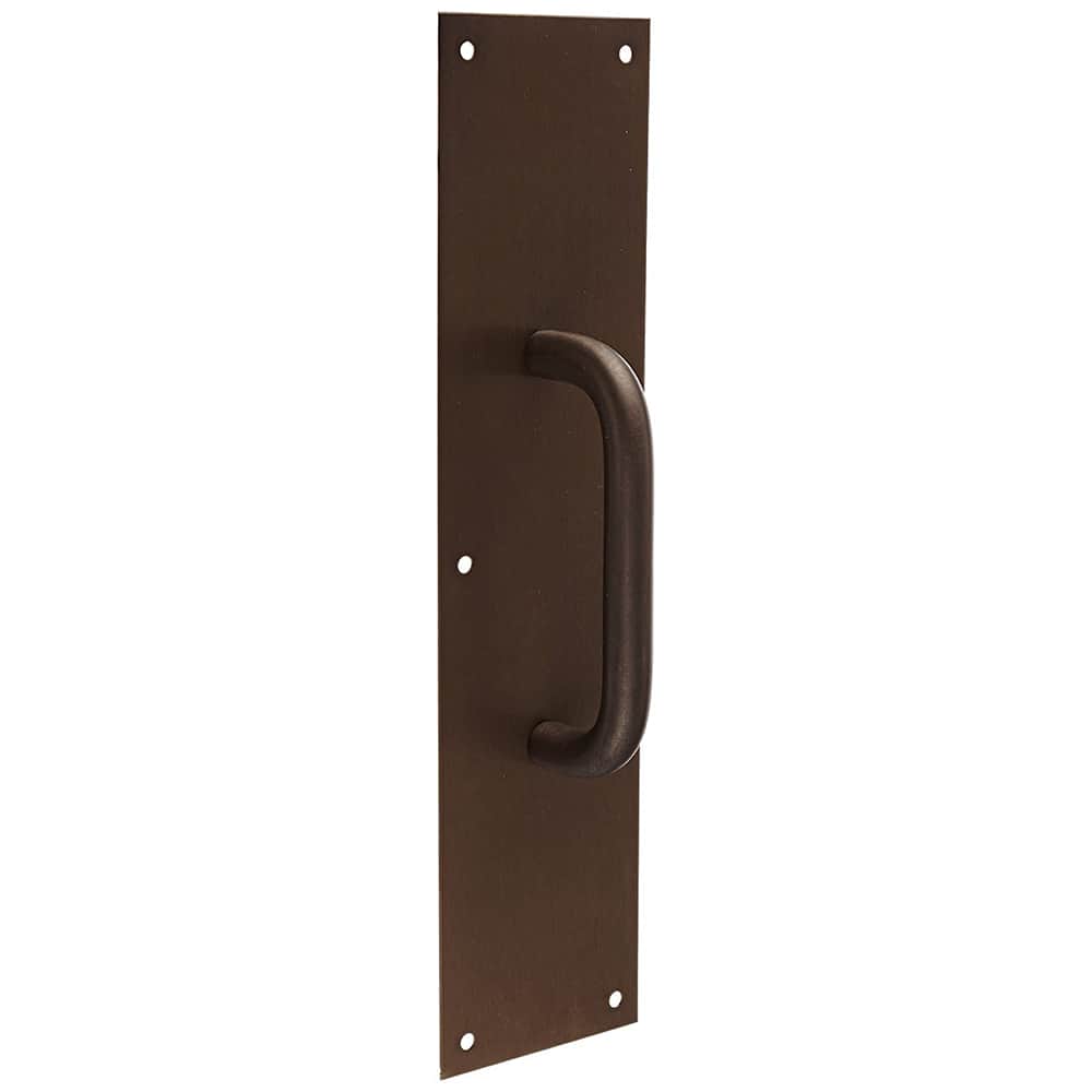 Rockwood - Door Pulls; Overall Length (Inch): 16 ; Finish/Coating: Oil Rubbed Bronze ; Grip Length: 4 (Inch) - Exact Tool & Supply