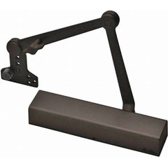 Yale - Manual Dampers; Closer Body Length: 13 (Inch); Finish/Coating: Painted Dark Bronze ; Door Thickness: 2-3/4 (Inch); Additional Information: Series: 2700; Material: Aluminum; Spring Size: Multi-Size 1 to 6; Includes: Sleeve Nuts; Arm Type: Holder/St - Exact Tool & Supply