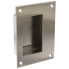 Rockwood - Door Pulls; Overall Length (Inch): 16 ; Finish/Coating: Satin Stainless Steel ; Grip Length: 4 (Inch) - Exact Tool & Supply