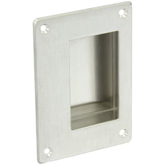 Rockwood - Door Pulls; Overall Length (Inch): 16 ; Finish/Coating: Satin Stainless Steel ; Grip Length: 4 (Inch) - Exact Tool & Supply