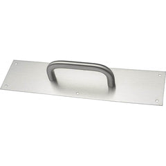 Rockwood - Door Pulls; Overall Length (Inch): 16 ; Finish/Coating: Satin Stainless Steel ; Grip Length: 4 (Inch) - Exact Tool & Supply