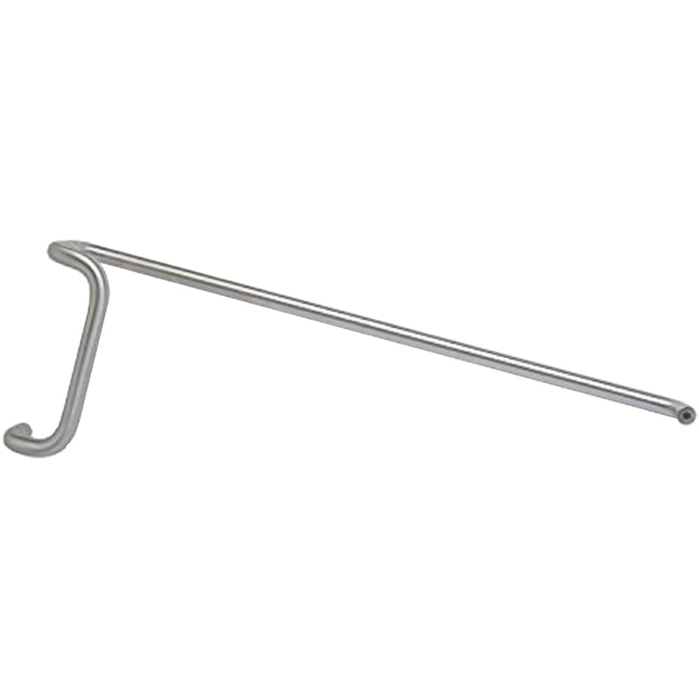 Rockwood - Door Pulls; Overall Length (Inch): 16 ; Finish/Coating: Satin Stainless Steel ; Grip Length: 4 (Inch); Projection: 3.5 (Inch) - Exact Tool & Supply
