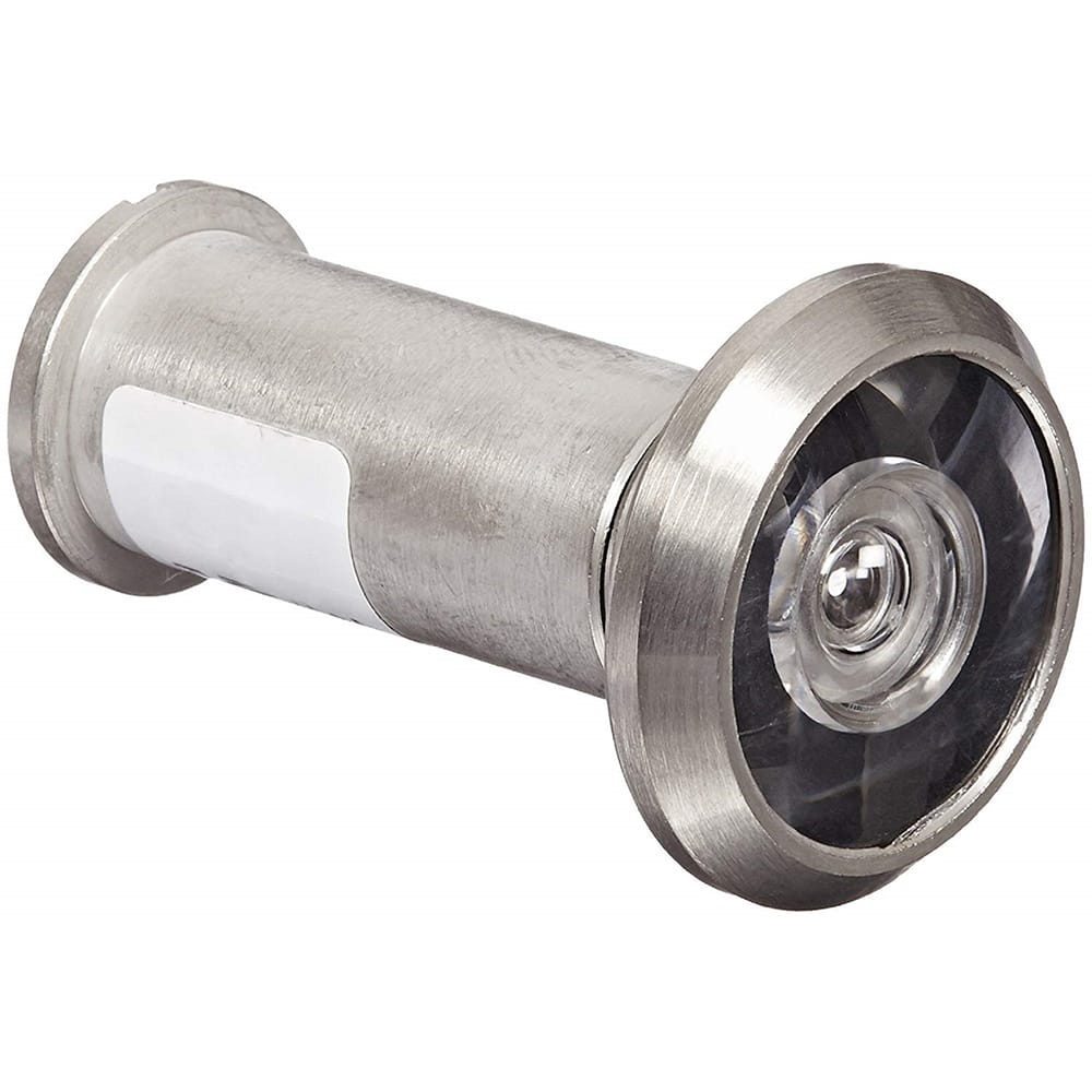 Yale - Viewers/Peepholes; Viewing: 190 deg. Door Viewer ; Style: Door Viewer ; Material: Brass ; Finish/Coating: Satin Nickel ; UL Rated: Yes - Exact Tool & Supply
