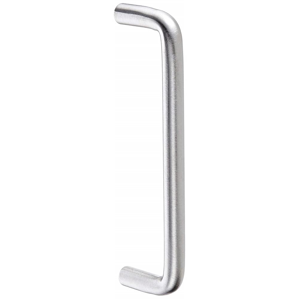 Rockwood - Door Pulls; Overall Length (Inch): 16 ; Finish/Coating: Satin; Chrome Plated Brass ; Grip Length: 4 (Inch); Projection: 1-1/4 (Inch) - Exact Tool & Supply