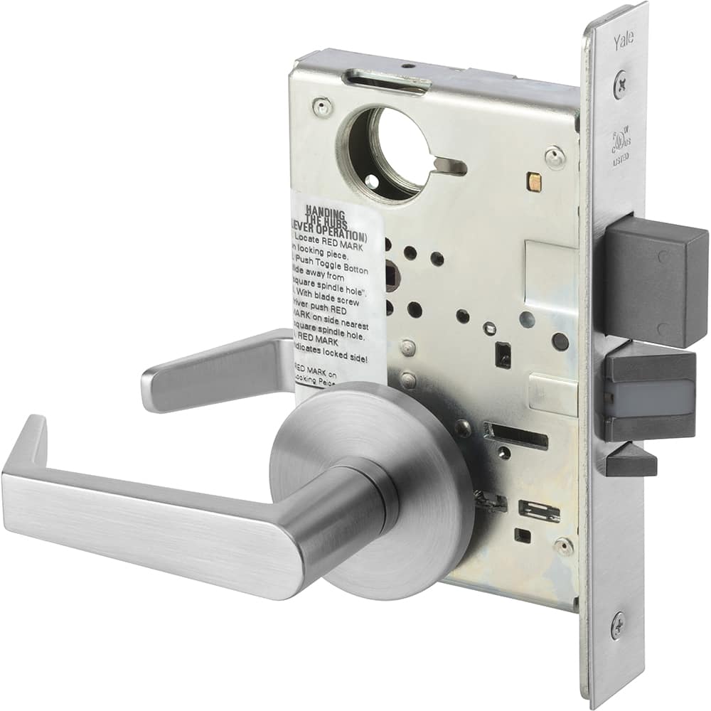 Yale - Lever Locksets; Door Thickness: 1 3/4 - Exact Tool & Supply