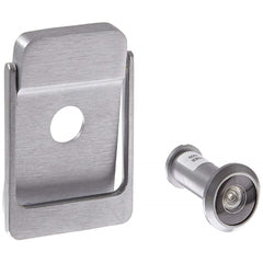 Yale - Viewers/Peepholes; Viewing: 190 deg. Door Viewer ; Style: Door Viewer ; Material: Cast Brass ; Finish/Coating: Satin Chrome - Exact Tool & Supply
