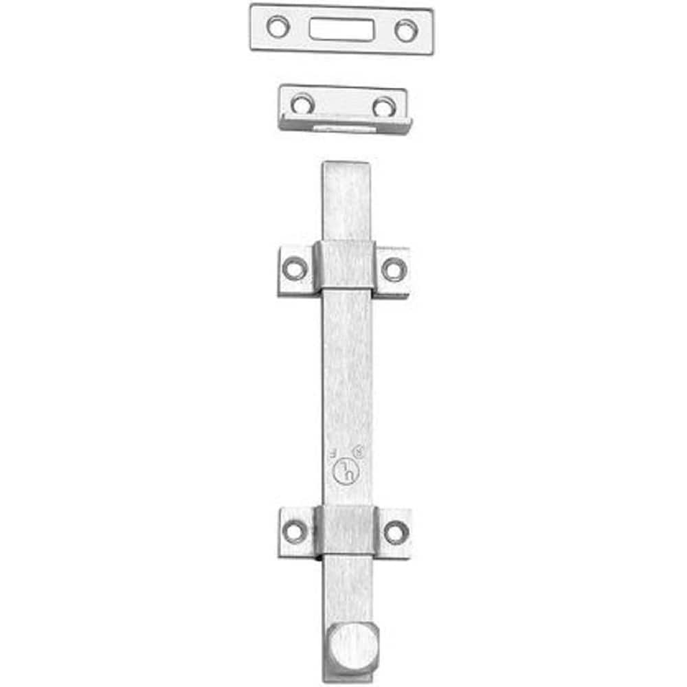 Rockwood - Slide Bolts; Length (Inch): 2 ; Width (Inch): 6 ; Finish/Coating: Satin Chrome - Exact Tool & Supply