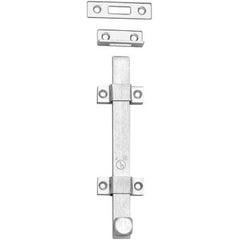 Rockwood - Slide Bolts; Length (Inch): 2 ; Width (Inch): 6 ; Finish/Coating: Satin Chrome - Exact Tool & Supply