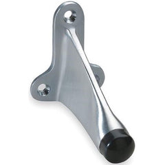 Rockwood - Stops; Type: Heavy-Duty Wall Stop ; Finish/Coating: Satin Chrome ; Projection: 3-3/4 (Inch); Mount Type: Wall - Exact Tool & Supply