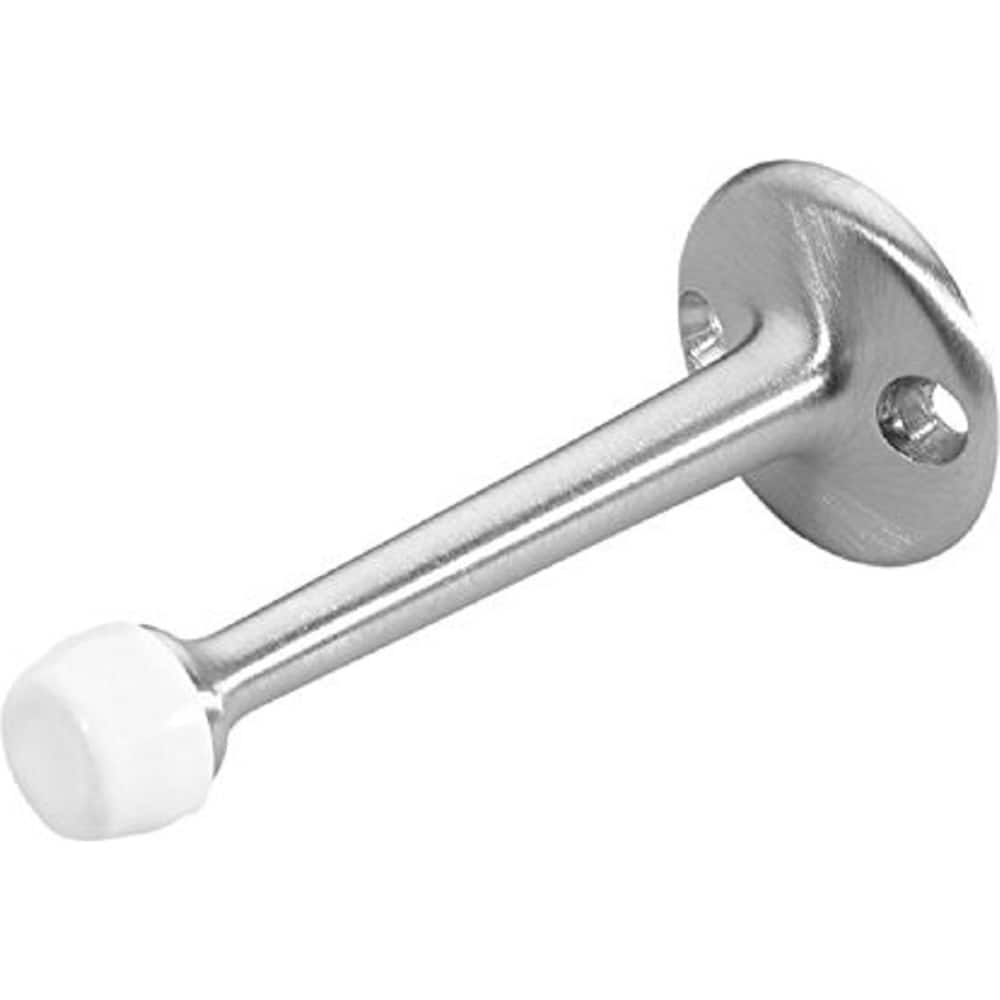 Rockwood - Stops; Type: Door Stop ; Finish/Coating: Satin Chrome ; Projection: 3-3/4 (Inch); Mount Type: Wall - Exact Tool & Supply