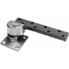 Yale - Pivot Hinges; Finish/Coating: Satin Chrome ; Material: Brass ; Type: Heavy-Weight Offset Pivot ; Hand: Right Hand ; Leaf Height: 4-1/4 (Inch); Length (Inch): 7-3/4 - Exact Tool & Supply
