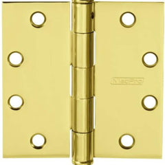 Yale - Commercial Hinges; Length (Inch): 4-1/2 ; Thickness (Decimal Inch): 0.1340 ; Minimum Thickness: 3.4036 (mm); Number of Knuckles: 5.000 ; Stanley Finish Code: US3 ; Finish/Coating: US3 - Exact Tool & Supply