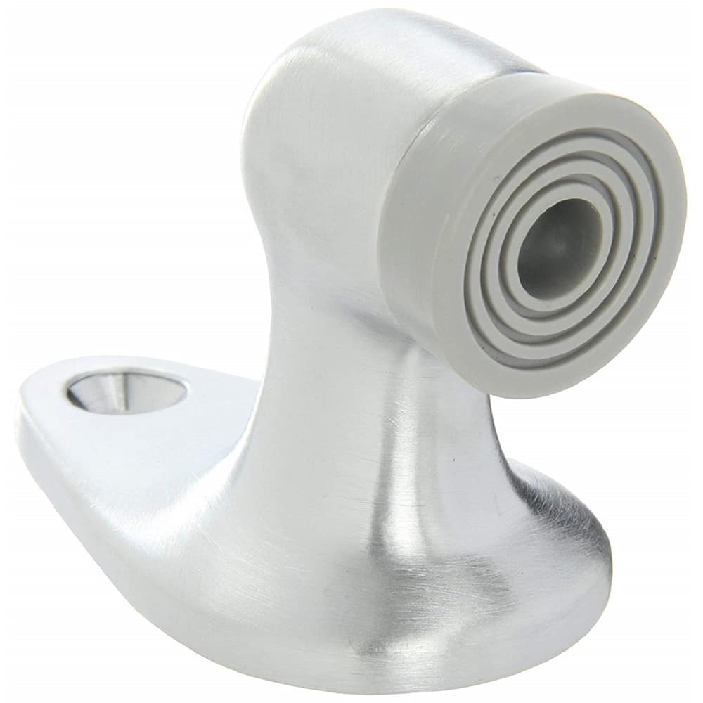 Rockwood - Stops; Type: Door Stop ; Finish/Coating: Satin Chrome ; Projection: 2-1/8 (Inch); Mount Type: Floor - Exact Tool & Supply