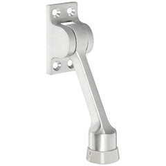 Rockwood - Stops; Type: Kick Down Door Stop ; Finish/Coating: Satin Chrome ; Projection: 3-5/8 (Inch); Mount Type: Floor - Exact Tool & Supply