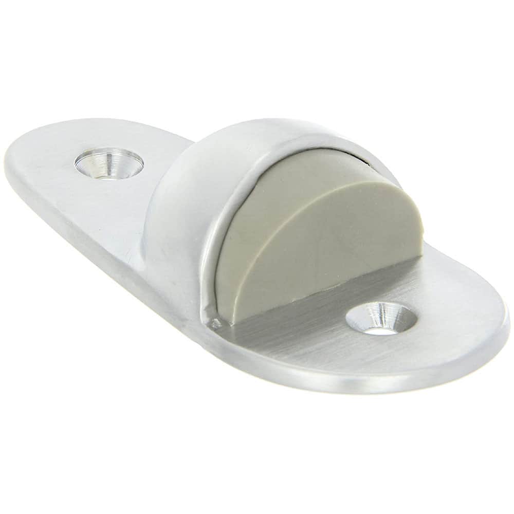 Rockwood - Stops; Type: Heavy-Duty Door Stop ; Finish/Coating: Satin Chrome ; Projection: 2 (Inch); Mount Type: Floor - Exact Tool & Supply