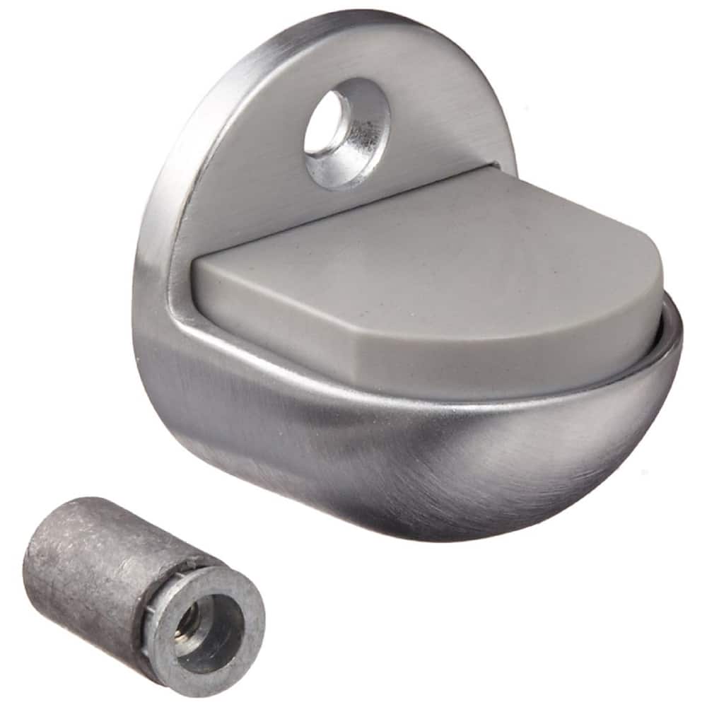 Rockwood - Stops; Type: Cast Universal Dome Stop ; Finish/Coating: Satin Chrome ; Projection: 2 (Inch); Mount Type: Floor - Exact Tool & Supply