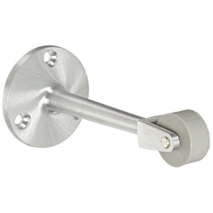 Rockwood - Stops; Type: Straight Roller Stop ; Finish/Coating: Satin Chrome ; Projection: 6-1/4 (Inch); Mount Type: Floor - Exact Tool & Supply