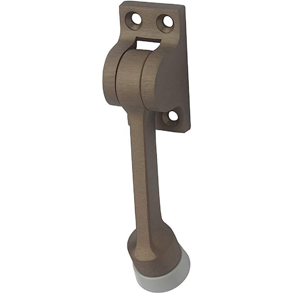 Rockwood - Stops; Type: Kick Down Door Stop ; Finish/Coating: Oxidized Satin Dark Bronze ; Projection: 3-5/8 (Inch); Mount Type: Floor - Exact Tool & Supply
