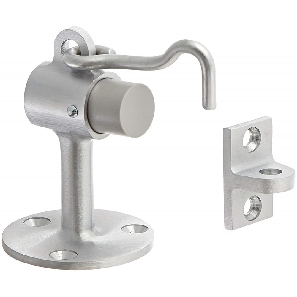 Yale - Holders; Overall Length: 2.00 ; Finish/Coating: Satin Chrome ; Grade: 1 ; Stem Length: 1/2 (Inch) - Exact Tool & Supply