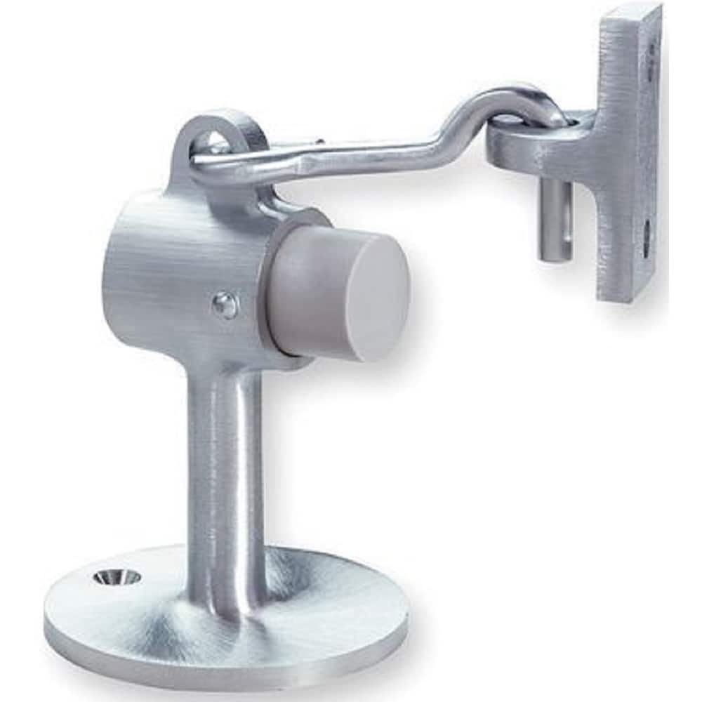 Yale - Holders; Overall Length: 2.00 ; Finish/Coating: Satin Chrome ; Grade: 1 ; Stem Length: 1/2 (Inch) - Exact Tool & Supply
