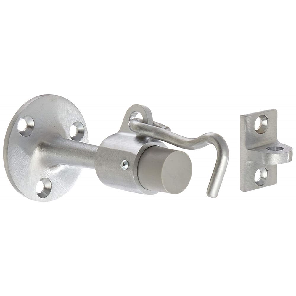 Yale - Holders; Overall Length: 2.00 ; Finish/Coating: Satin Chrome ; Grade: 1 ; Stem Length: 1/2 (Inch) - Exact Tool & Supply