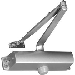 Yale - Manual Dampers; Closer Body Length: 9-3/4 (Inch); Finish/Coating: Aluminum Painted ; Door Thickness: 2-3/4 (Inch); Additional Information: Series: 1100; Material: Aluminum; Spring Size: Size 4; Includes: Sleeve Nuts; Projection: 2-5/8 in; Closer B - Exact Tool & Supply