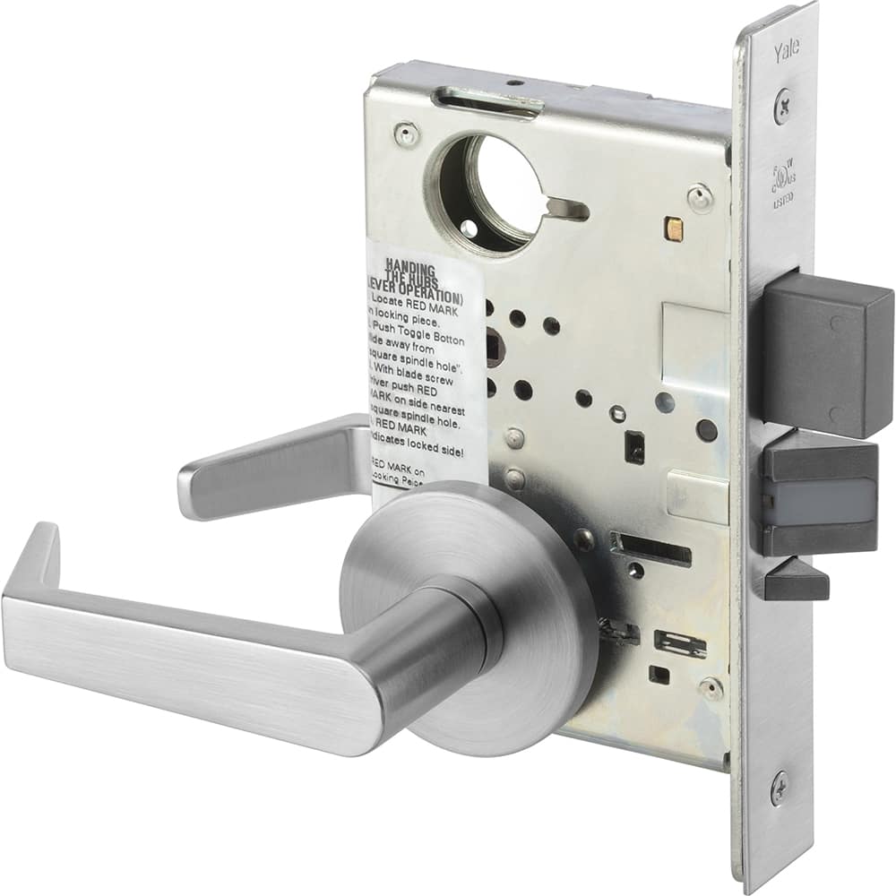 Yale - Lever Locksets; Door Thickness: 1 3/4 - Exact Tool & Supply