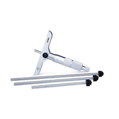 Insize USA LLC - Mechanical Depth Micrometers; Minimum Measurement (Inch): 0 ; Minimum Measurement (Decimal Inch): 0 ; Maximum Measurement (Inch): 1 ; Base Length (Decimal Inch): 2.4800 ; Features: Rods With Flat End ; Rod Type: NonRotating - Exact Tool & Supply