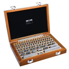 Insize USA LLC - Gage Block & Spacer Sets; Type: Gage Block Set ; Accuracy Grade: Grade 0 ; Minimum Size (Inch): 0.0500 ; Minimum Size (Decimal Inch): 0.0500 ; Maximum Size (Inch): 4.0000 ; Maximum Size (Decimal Inch): 4.0000 - Exact Tool & Supply