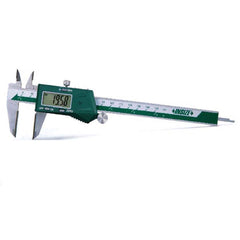 Insize USA LLC - Electronic Calipers; Minimum Measurement (Decimal Inch): 0.0000 ; Maximum Measurement (Decimal Inch): 8 ; Accuracy Plus/Minus (Decimal Inch): 0.0012 ; Resolution (Decimal Inch): 0.0005 ; IP Rating: None ; Data Output: Yes - Exact Tool & Supply