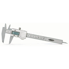 Insize USA LLC - Electronic Calipers; Minimum Measurement (Decimal Inch): 0.0000 ; Maximum Measurement (Decimal Inch): 6 ; Accuracy Plus/Minus (Decimal Inch): 0.0040 ; Resolution (Decimal Inch): 0.0005 ; IP Rating: None ; Data Output: No - Exact Tool & Supply