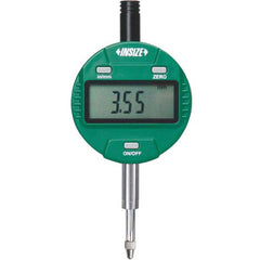 Insize USA LLC - Electronic Drop Indicators; Minimum Measurement (Decimal Inch): 0 ; Minimum Measurement (Inch): 0 ; Minimum Measurement (mm): 0 ; Maximum Measurement (mm): 12.70 ; Maximum Measurement (Decimal Inch): 0.5000 ; Resolution (Decimal Inch): 0 - Exact Tool & Supply