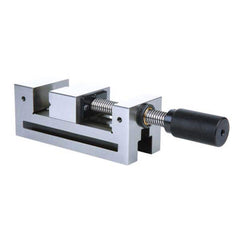 Insize USA LLC - 4-3/4" Opening 3-7/8" Horizontal Cross Slide Precision Machine Vise - Exact Tool & Supply