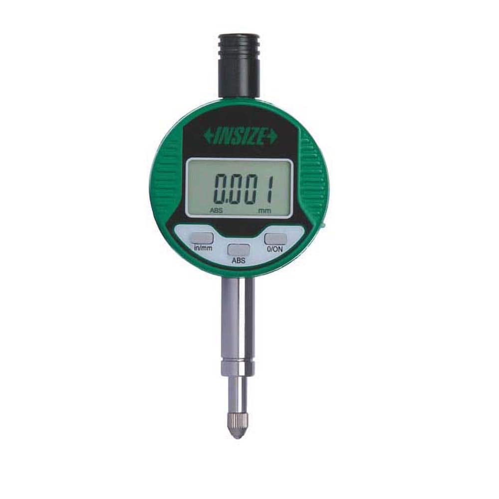 Insize USA LLC - Electronic Drop Indicators; Minimum Measurement (Decimal Inch): 0 ; Minimum Measurement (Inch): 0 ; Minimum Measurement (mm): 0 ; Maximum Measurement (mm): 5.00 ; Maximum Measurement (Decimal Inch): 0.2000 ; Resolution (Decimal Inch): 0. - Exact Tool & Supply