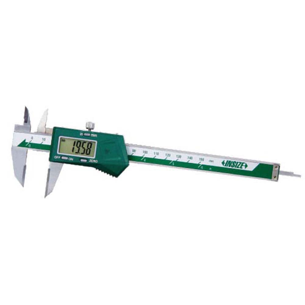Insize USA LLC - Electronic Calipers; Minimum Measurement (Decimal Inch): 0.0000 ; Maximum Measurement (Decimal Inch): 8 ; Accuracy Plus/Minus (Decimal Inch): 0.0012 ; Resolution (Decimal Inch): 0.0005 ; IP Rating: None ; Data Output: Yes - Exact Tool & Supply