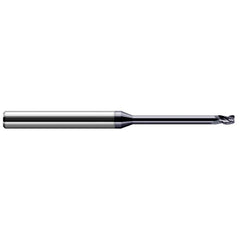 Harvey Tool - Corner Radius & Corner Chamfer End Mills; Mill Diameter (Inch): 3/32 ; Mill Diameter (Decimal Inch): 0.0930 ; End Type: Corner Radius ; Corner Radius (Inch): 1/64 ; Corner Radius (Decimal Inch): 0.0150 ; Number of Flutes: 3 - Exact Tool & Supply