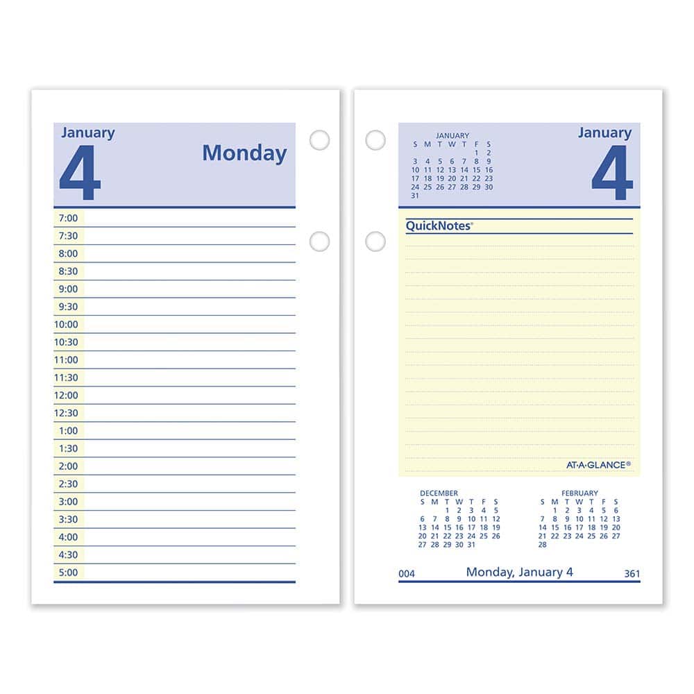AT-A-GLANCE - Note Pads, Writing Pads & Notebooks Writing Pads & Notebook Type: Desk Calendar Refill Size: 3-1/2 x 6 - Exact Tool & Supply