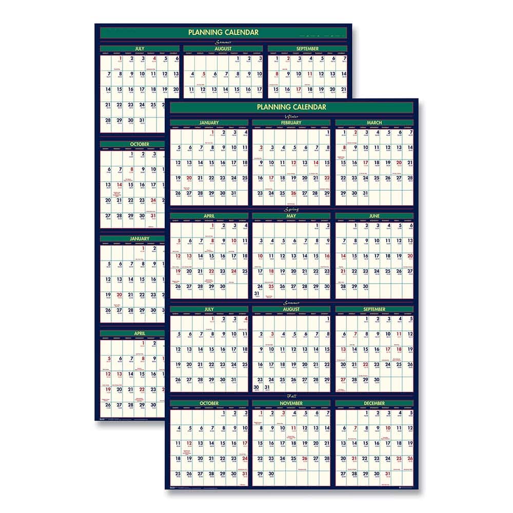 House of Doolittle - Note Pads, Writing Pads & Notebooks Writing Pads & Notebook Type: Wall Calendar Size: 24 x 37 - Exact Tool & Supply