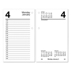 AT-A-GLANCE - Note Pads, Writing Pads & Notebooks; Writing Pads & Notebook Type: Desk Calendar Refill ; Size: 3-1/2 x 6 ; Number of Sheets: 320 ; Color: White ; Style of Rule: Planner - Exact Tool & Supply