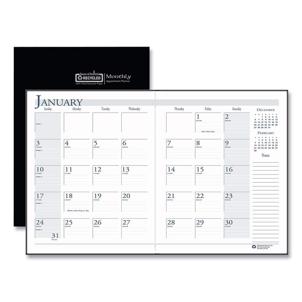 House of Doolittle - Note Pads, Writing Pads & Notebooks Writing Pads & Notebook Type: Appointment Book Size: 7 x 10 - Exact Tool & Supply