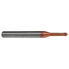 3mmTuffCut DM 2 FL BN ALtima 52 coated CC End Mill8mmNeck lgth - Exact Tool & Supply