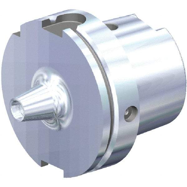 Kennametal - HSK100A DL16 Taper Shank 5/8" Hole End Mill Holder/Adapter - 0.6053" Nose Diam, 2-1/4" Projection, Through Coolant - Exact Tool & Supply