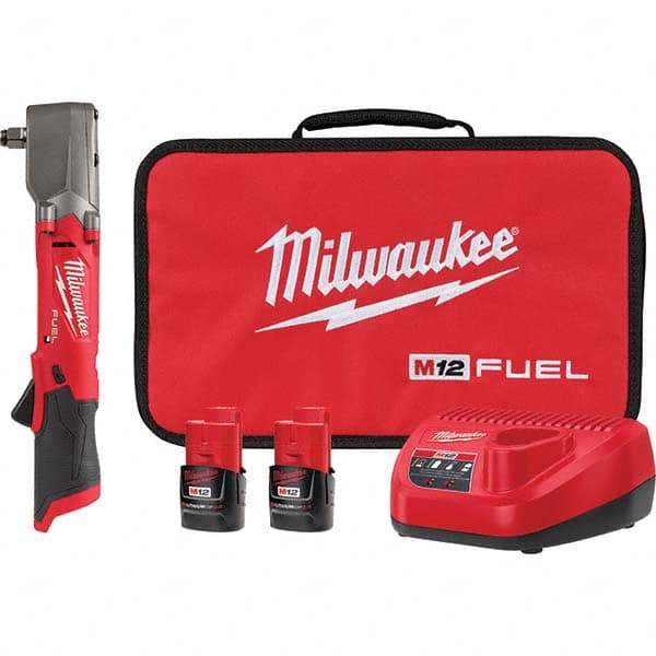 Milwaukee Tool - Cordless Impact Wrenches & Ratchets Voltage: 12.0 Drive Size (Inch): 1/2 - Exact Tool & Supply