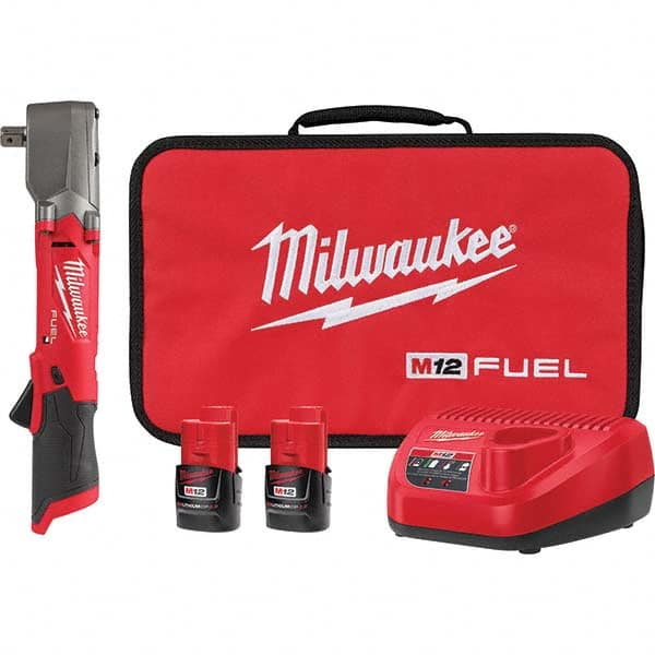 Milwaukee Tool - Cordless Impact Wrenches & Ratchets Voltage: 12.0 Drive Size (Inch): 1/2 - Exact Tool & Supply