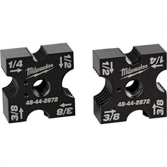 Milwaukee Tool - Metal Cutting & Forming Machine Parts & Accessories; Accessory Type: Cutting Die ; For Use With: Milwaukee 2872 Threaded Rod Cutter ; Material: Steel ; Additional Information: 1/4", 3/8", 1/2" Replacement Cutting Die Set - Exact Tool & Supply