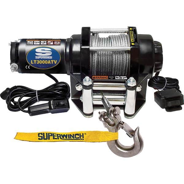 Superwinch - Automotive Winches Type: DC Electric Winch Pull Capacity (Lb.): 3,000 (Pounds) - Exact Tool & Supply