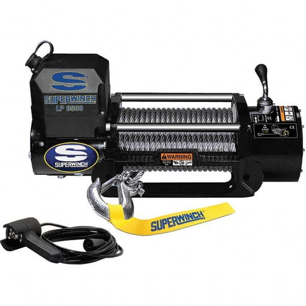 Superwinch - Automotive Winches Type: Heavy-Duty Recovery Winch Pull Capacity (Lb.): 8,500 (Pounds) - Exact Tool & Supply