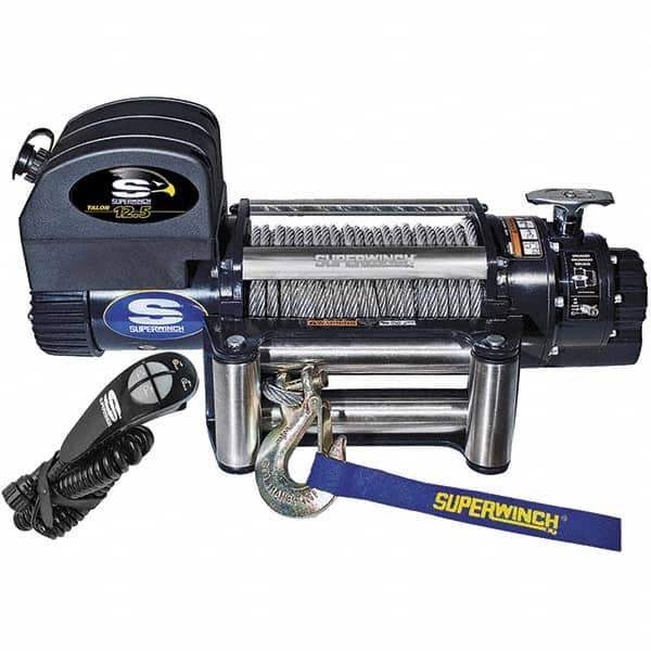 Superwinch - Automotive Winches Type: Heavy-Duty Recovery Winch Pull Capacity (Lb.): 12,500 (Pounds) - Exact Tool & Supply
