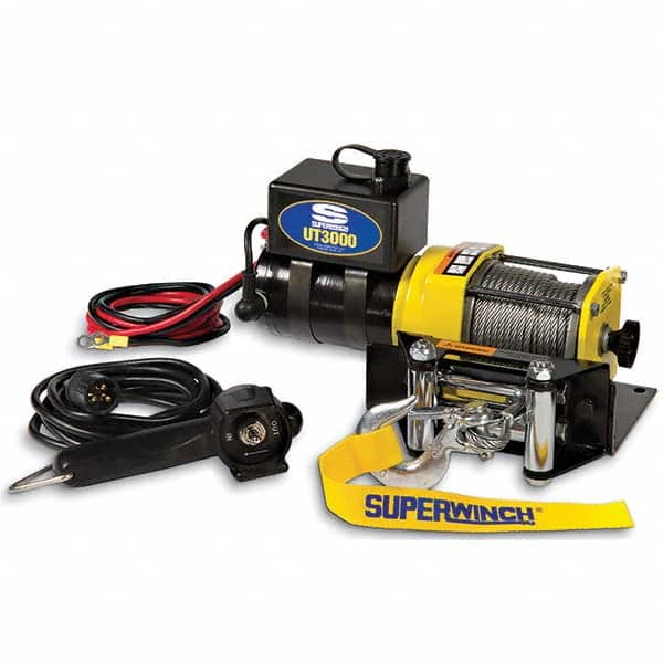 Superwinch - Automotive Winches Type: DC Electric Winch Pull Capacity (Lb.): 3,000 (Pounds) - Exact Tool & Supply