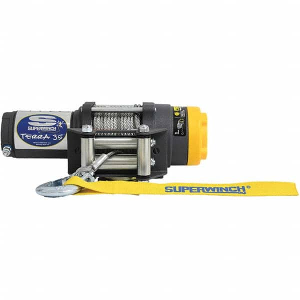 Superwinch - Automotive Winches Type: DC Electric Winch Pull Capacity (Lb.): 3,500 (Pounds) - Exact Tool & Supply